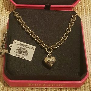 Puffed Heart Crown Necklace by Juicy Couture