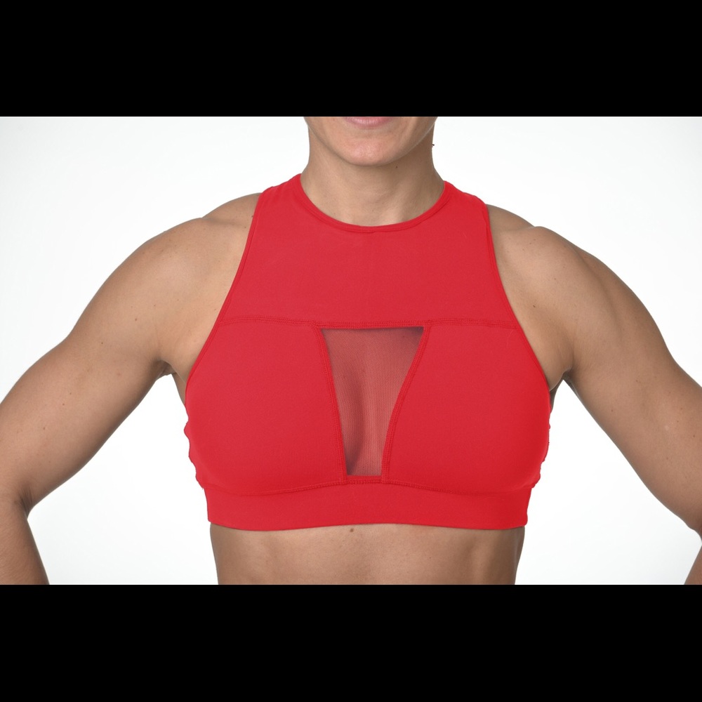 •ISO•NOT FOR SALE• cherry red Chestee Sports Bra