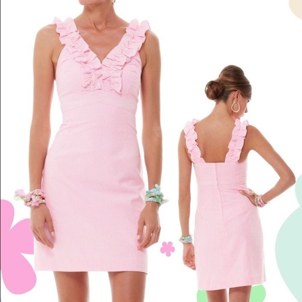 Pink Seersucker Lilly Pulitzer Dress