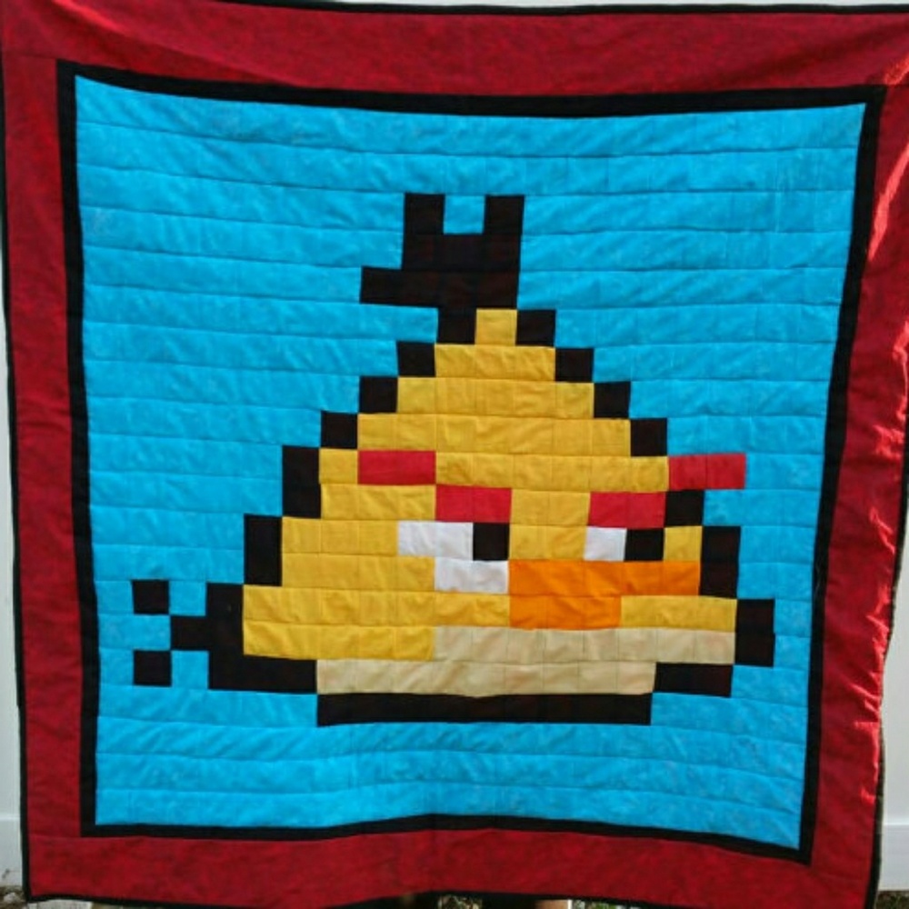Angry birds handmade lap quilt