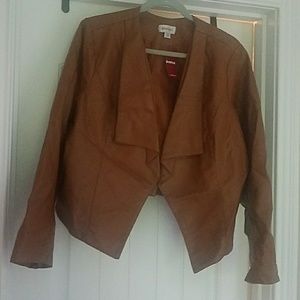 Tan Leather type jacket