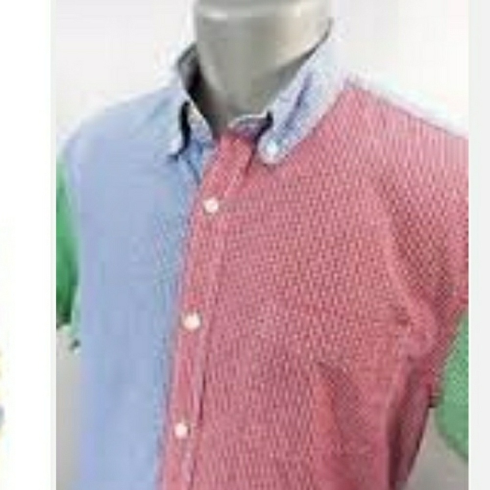Mens Stafford Prep Button Front Shirt