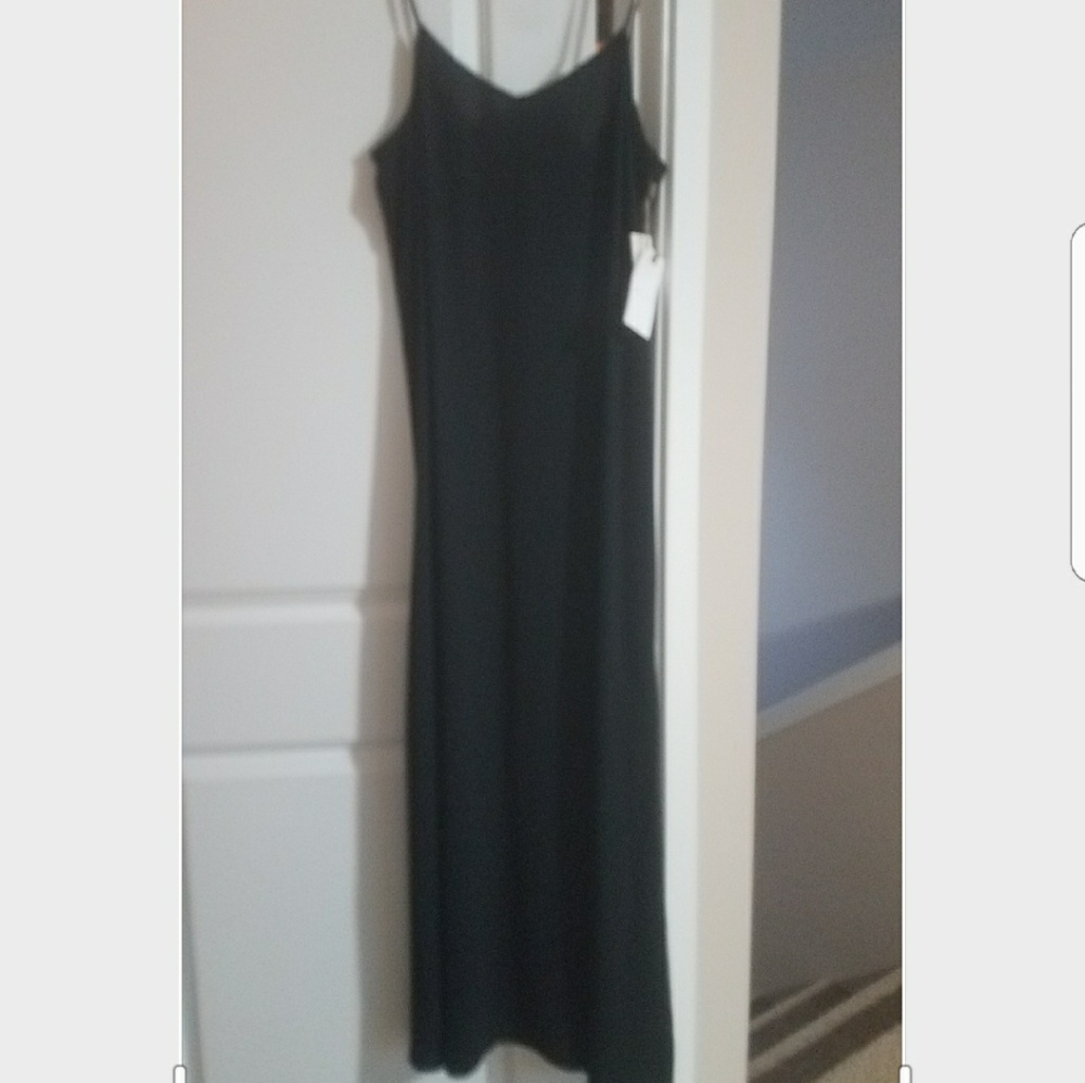 Long Black Spaghetti strap dress