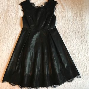 MM Couture by Miss Me Black Dress with Lace Detail