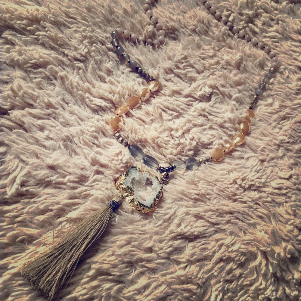Trendy Anthropologie Tassel Necklace