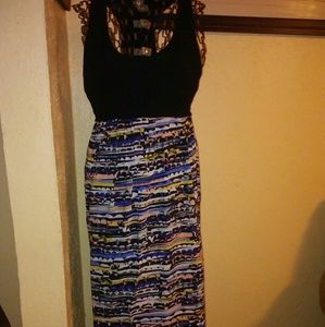 Cynthia Rowley razor back maxi dress