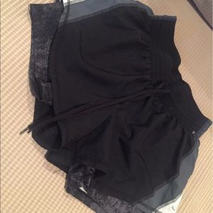 Shorts with spandex underneath