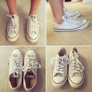 White converse sneakers size 7.5