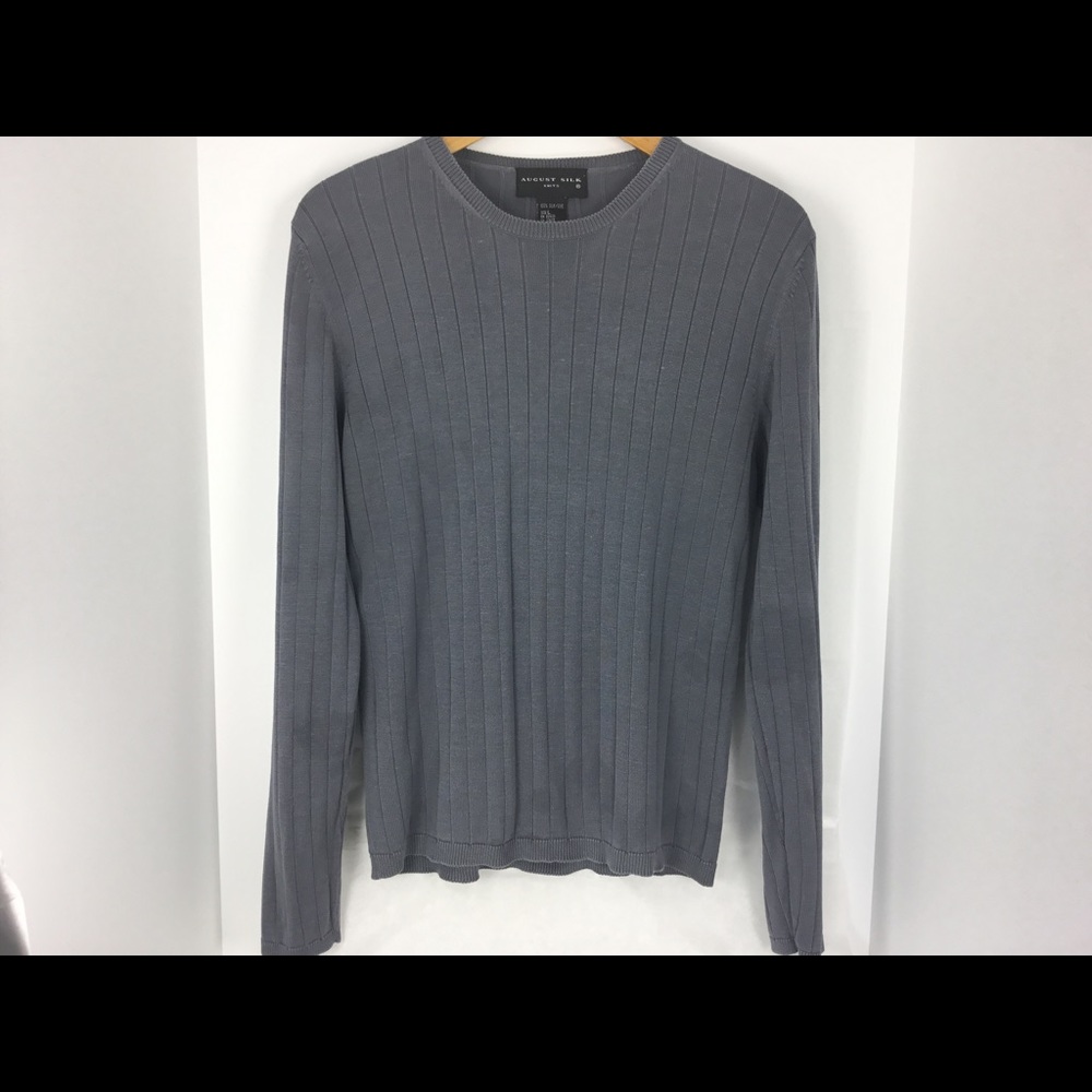 August Silk Top Ladies Size L Knit Blouse