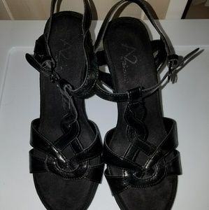 Aerosoles black Wedges