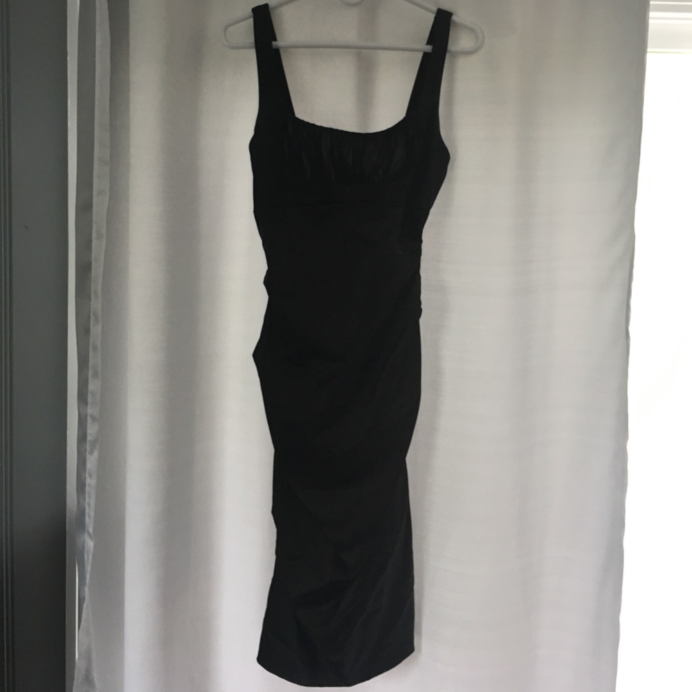 Black formal cocktail dress
