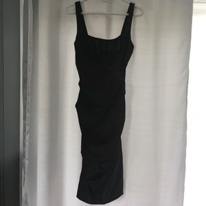 Black formal cocktail dress