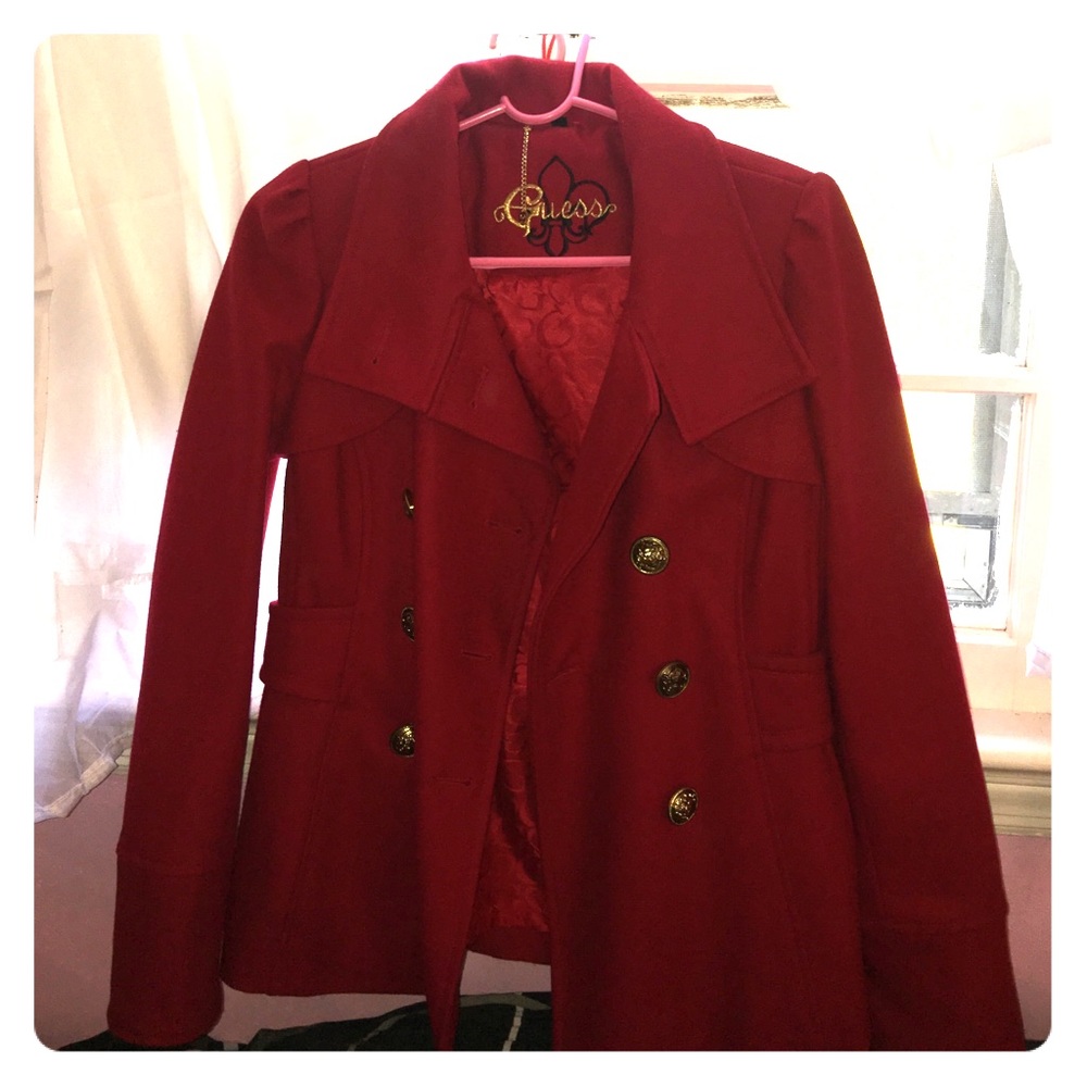 Guess red jacket