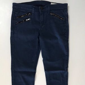Rag & Bone/JEAN zipper legging cadet blue size 28