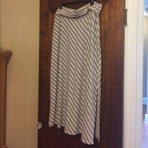 Grey maternity maxi skirt