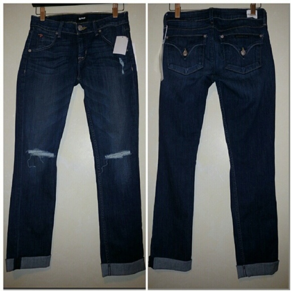 Hudson Bacara Crop Straight leg Cuffed Jeans? - Picture 2 of 6
