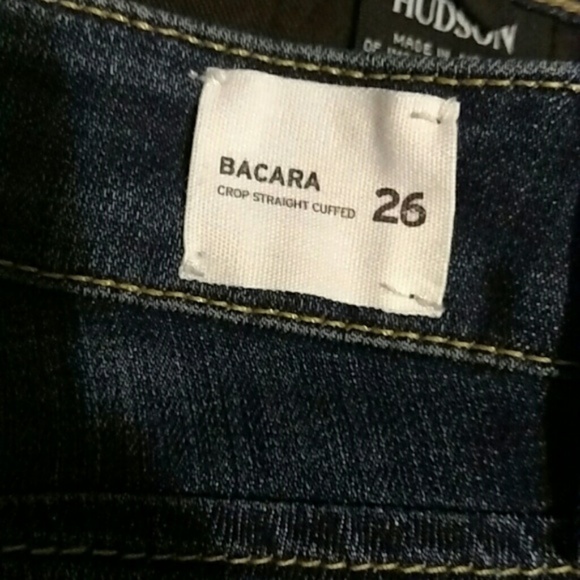 Hudson Bacara Crop Straight leg Cuffed Jeans? - Picture 5 of 6