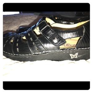 Algeria Black sandals , worn only a few times.