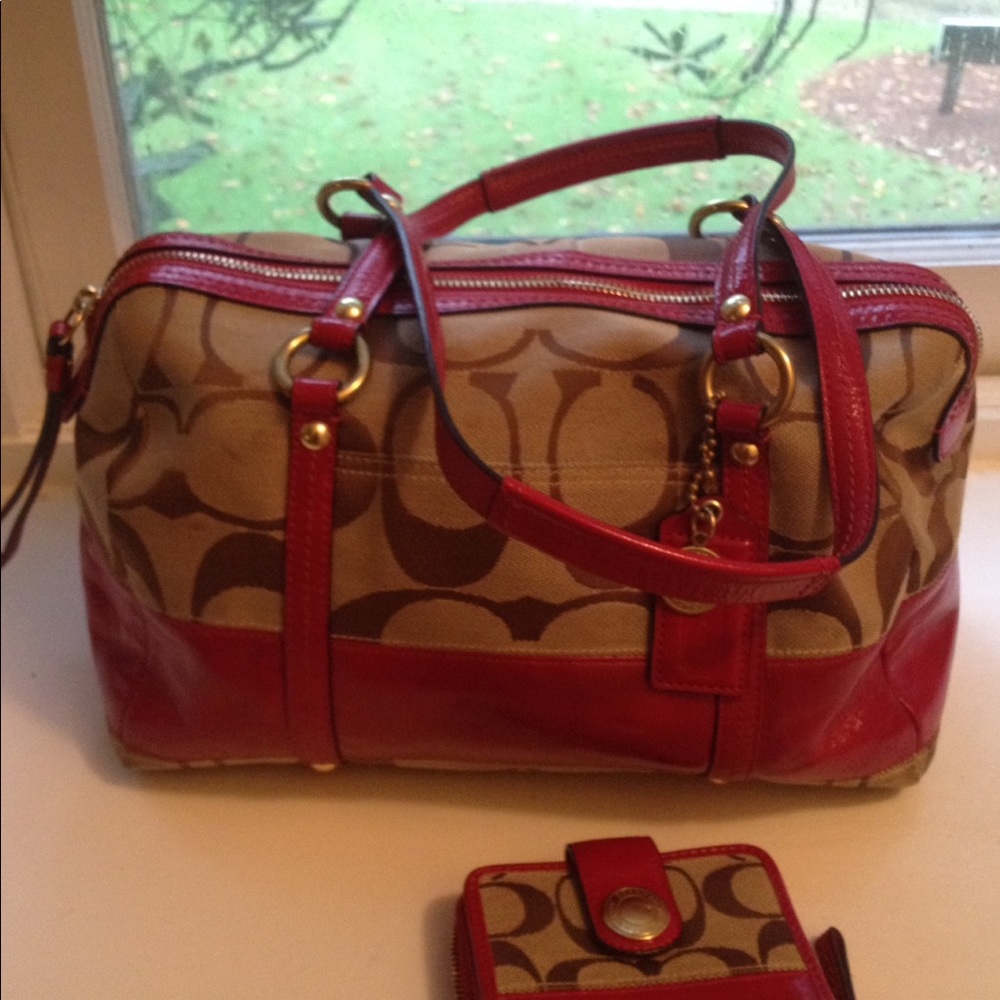 Authentic Coach Rare Handbag and Wallet