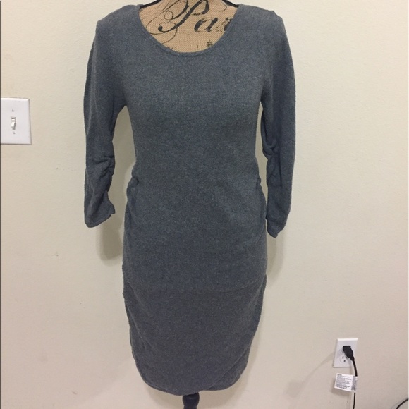 BCBGMaxAzria Gray Sweater Dress - Picture 2 of 4