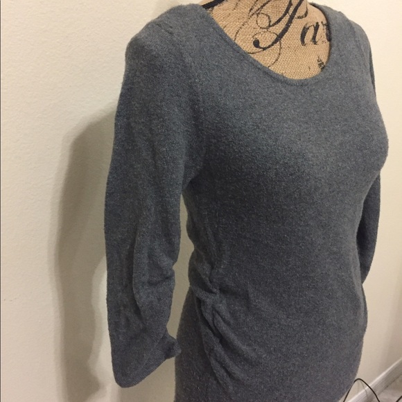 BCBGMaxAzria Gray Sweater Dress - Picture 3 of 4