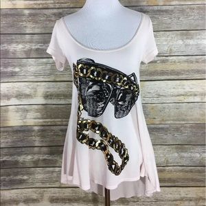 Lauren Moshi NWOT sunglasses hi-lo shirt size XS