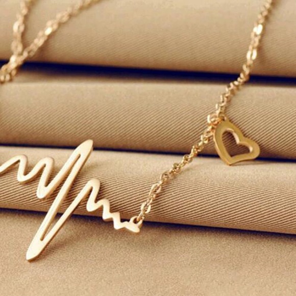 Jewelry - ⭐️ ECG Gold necklace💫 very Stylish