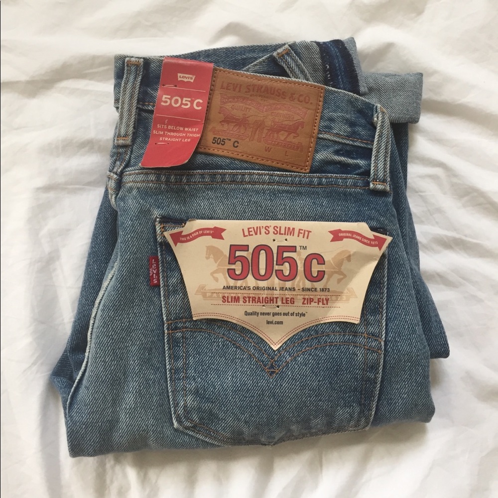 Levi's 505c Ripped Knee Jeans