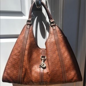 Gucci guccissima horsebit leather purse -