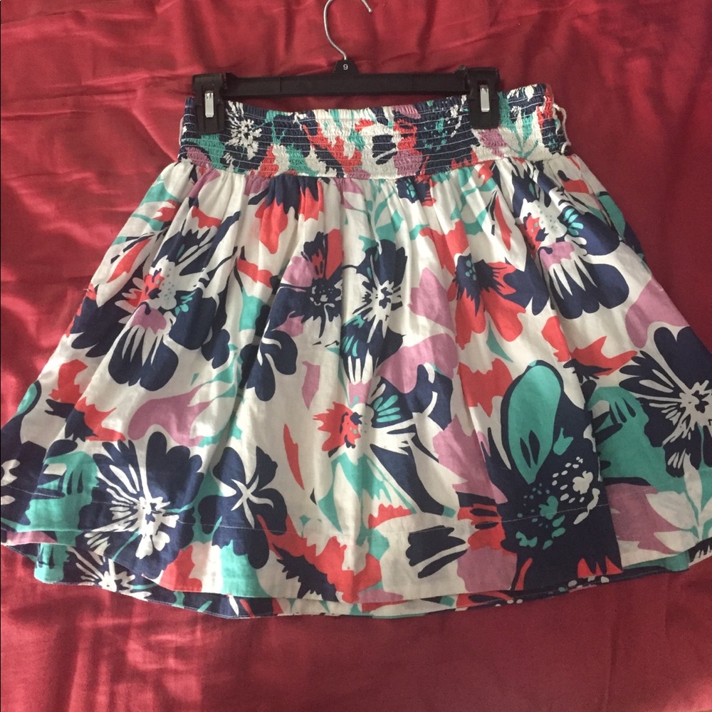 floral skirt