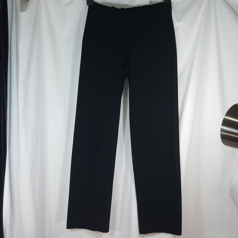 Eileen fisher comfort straight black dress slacks