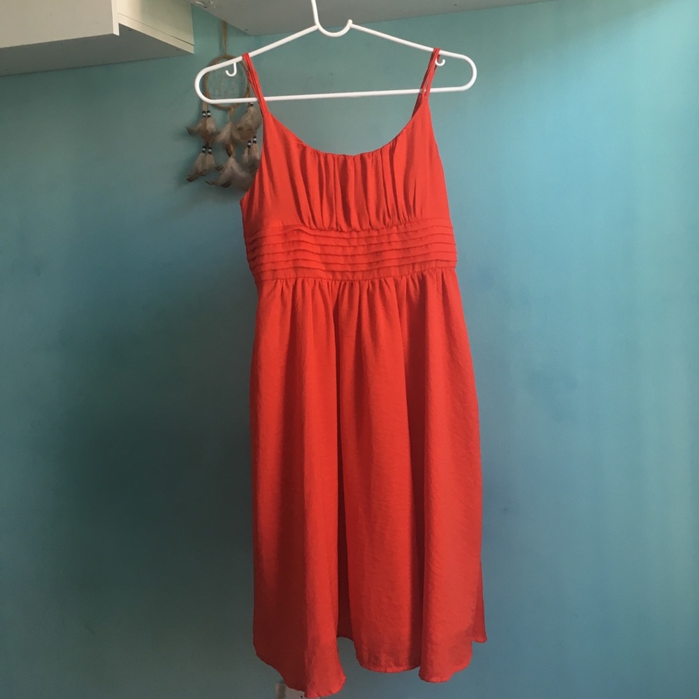 Red-Orange Day Dress