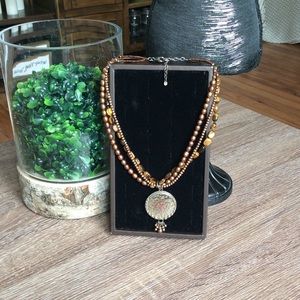 Bronze Pearl Silpada Necklace