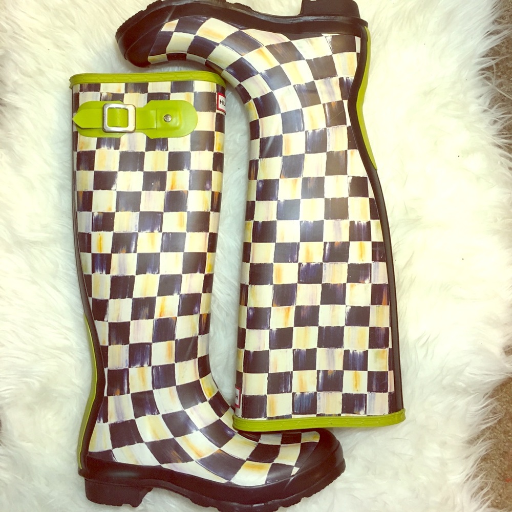 Hunter MackenzieChild Black&White Rubber Boot EU39
