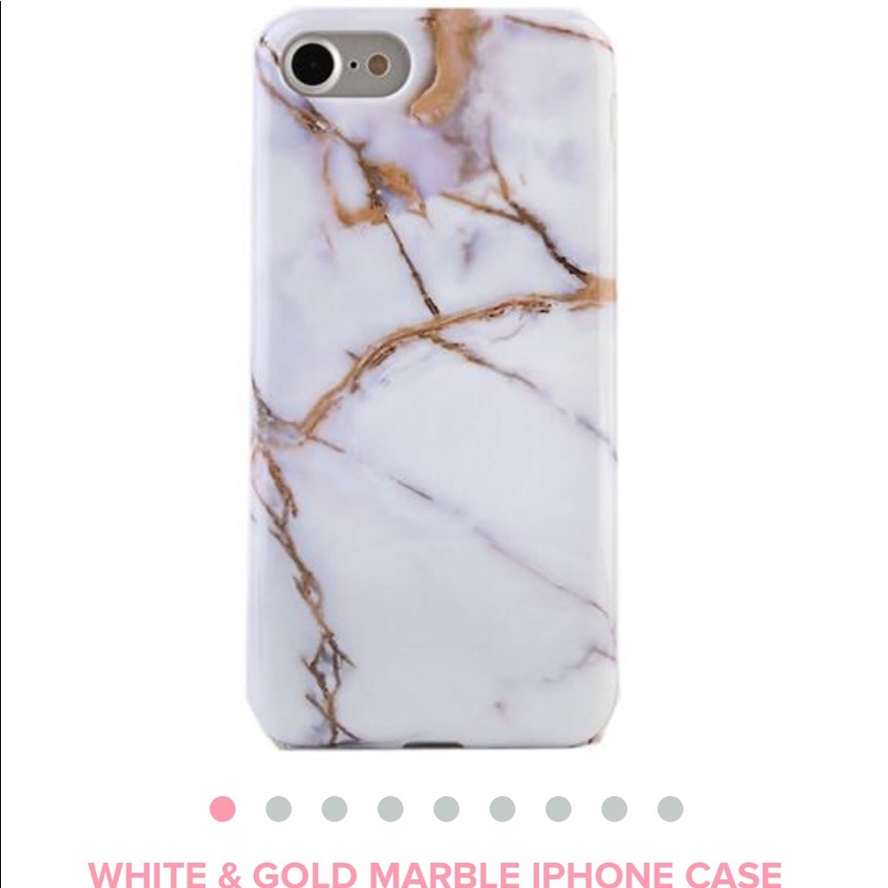 iPhone 6/6s white marble gold case  NWT