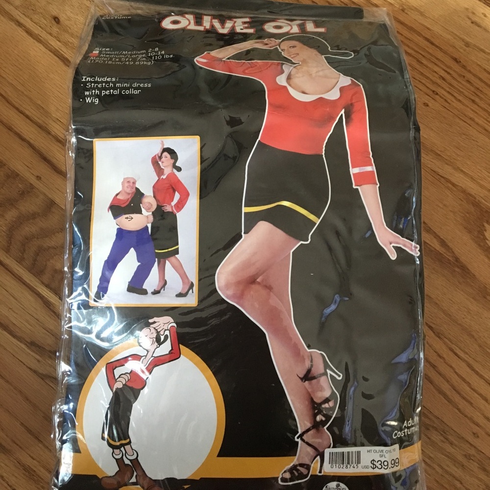 Olive oil Halloween costume, adult medium/large