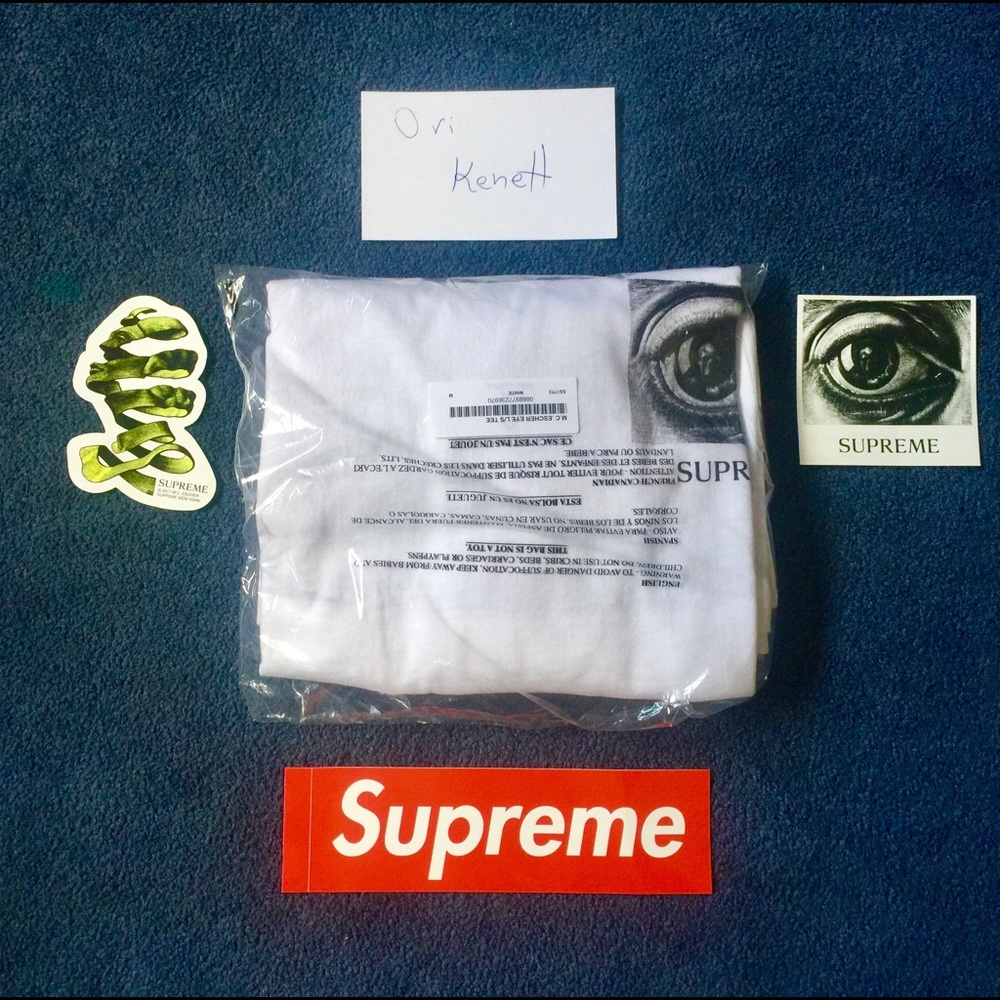 Supreme M.C Escher Eye L/S Tee - Picture 3 of 4