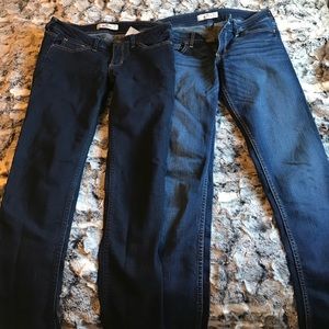 Two pairs of hollister jeans