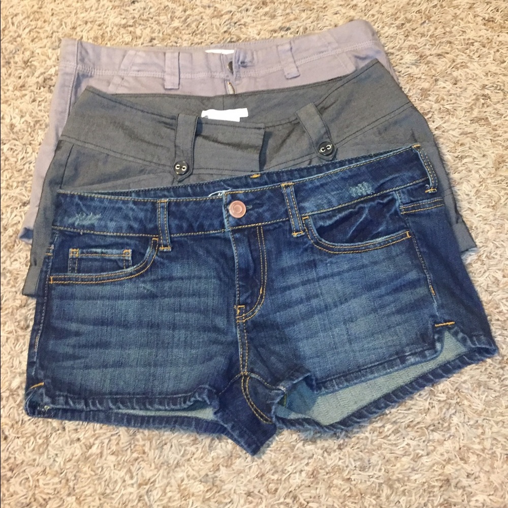 3 pairs of shorts!