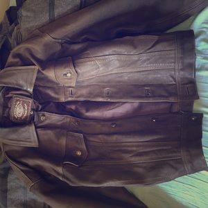 Network Skins leather jacket, unisex