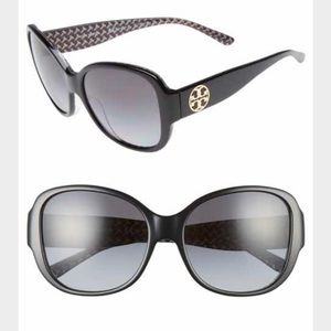 Tory Burch Gradient Polarized round sunglasses