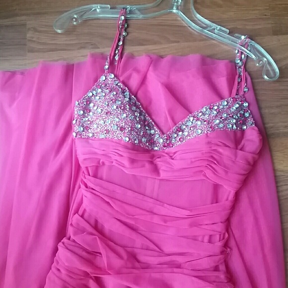 Hot Pink Prom Dress - Picture 1 of 3