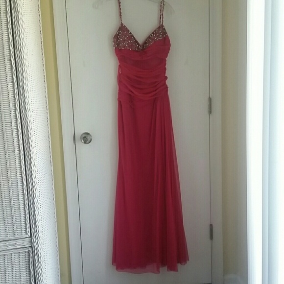 Hot Pink Prom Dress - Picture 2 of 3