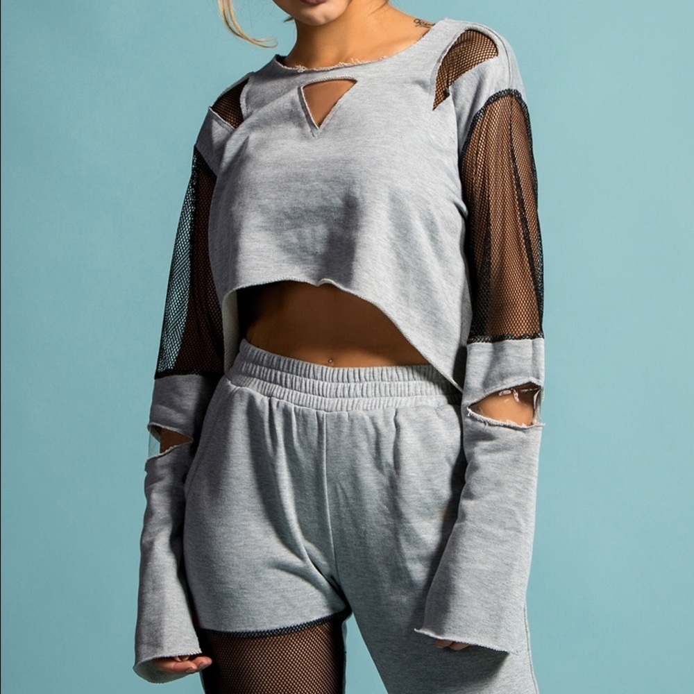 Retro Shaped Mesh Sweatsuit
