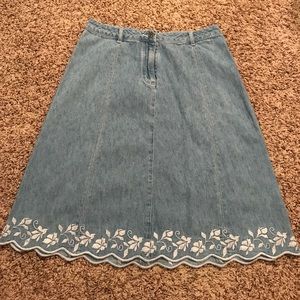 Christopher & Banks denim skirt