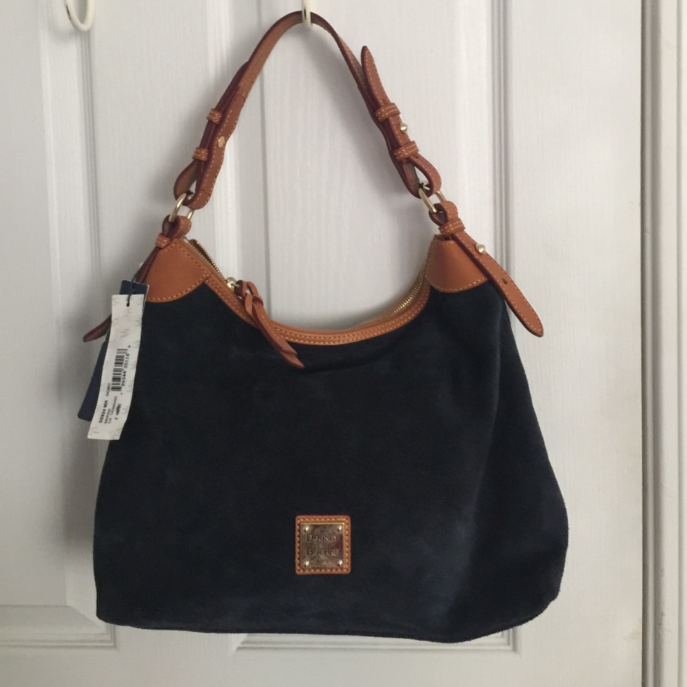 Dooney & Bourke NWT Suede and Tan leather Hobo