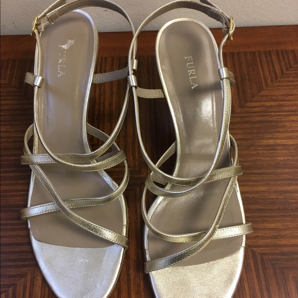 Furla strappy Gold sandals