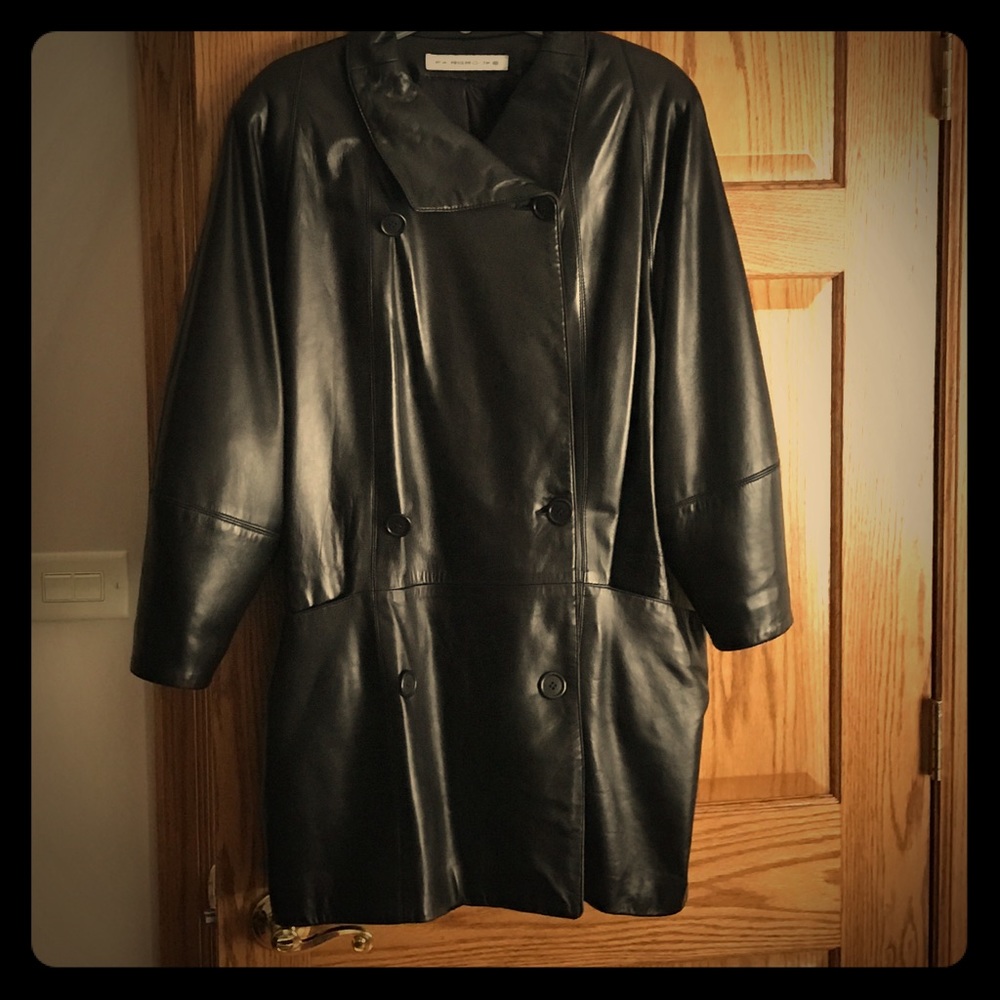 Leather black jacket