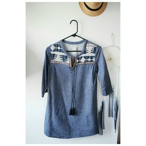 Hippie Chic Pendleton Vibes dress/beach cover up