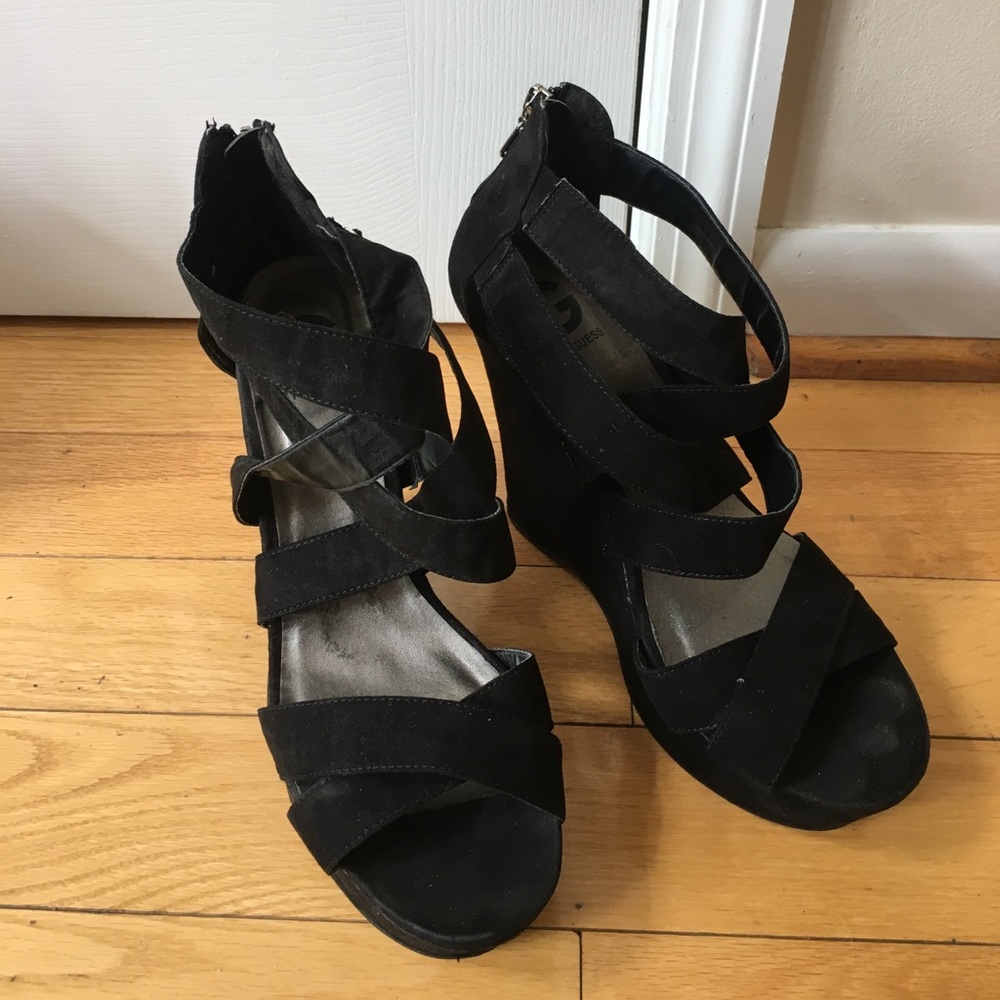 Guess strappy wedges